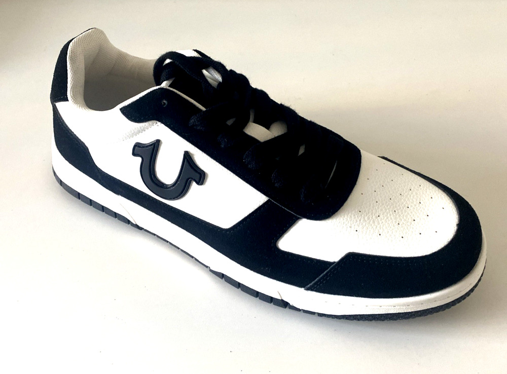 NWOB True Religion TR JAY PBS Sneaker Men Black White Lace Up Low Top 12